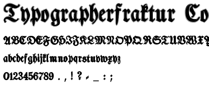 TypographerFraktur Contour font